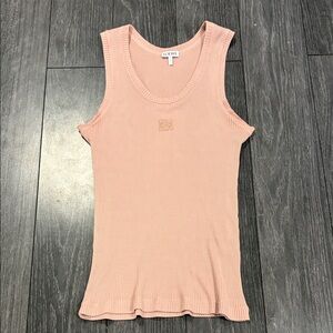 Loewe Pink Ribbed Tank Top Size Medium